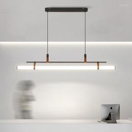 Pendant Lamps Minimalist Dining Room Lamp Nordic Table Modern Design Tube Light