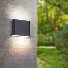 Wall Lamp DONWEI Indoor Outdoor Waterproof 6W 12W LED Modern Home Decor Lights For Bedroom Hallway Yard Balcony Porch