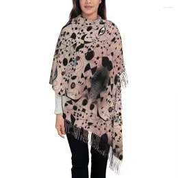 Ethnic Clothing Long The Beautiful Bird Revealing Unknown To A Pair Of Lovers Scarves Fall Thick Warm Tassel Shawl Wraps Joan Miro Scarf