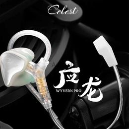 Cell Phone Earphones Kinera Celest Wyvern Earphone with Detachable Boom Microphone IEMs Audio Pickup Livestreaming Gaming Headphone Mic Headset YQ231120