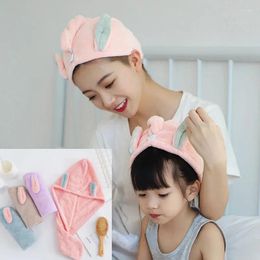 Towel Hair Drying Hat Microfiber Bath Lady Dry Cap Quick Shower Super Absorption Turban Towels