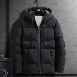 Mens Jackets Winter Jacket Men Parkas Thicken Warm Coat Hooded Solid Parka Fashion Streetwear Plus Size M4xl 231118