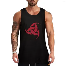 Men's Tank Tops Norse Viking Horn Of Odin Red Distressed Top Man Summer Clothes Anime T Shirt Men Gym Clothing