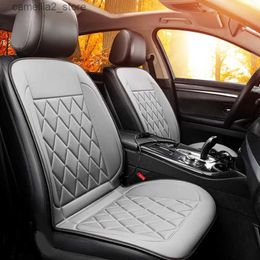 Car Seat Covers 1x Auto Electric Heated Pad Heating Warm Mat Car Seat Cushion Winter Car Seat Pad Heated Seat Covers Universal 12V Q231120