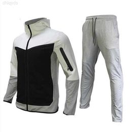 Tracksuits Brand Sweatsuit Tech Fleece Mens Hoodie Cotton Stretch Training Wear Good Quality Coat Sweatpants Sport Set Clothing 221118 49SYK