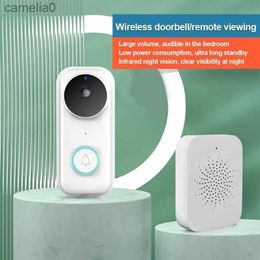 Doorbells HD Doorbell Camera Wifi Door Bell Security Protection 2.4GHz Audio Night Vision Video Doorbell Smart Home with MicrophoneL231120