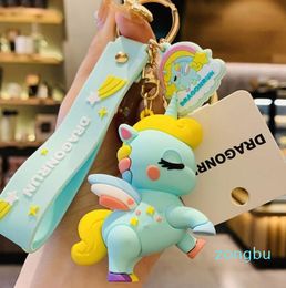 Creativity Cartoon Keychain Key Buckle Bag Car Handmade Man Woman Loves Purse Bags Keychains Silica