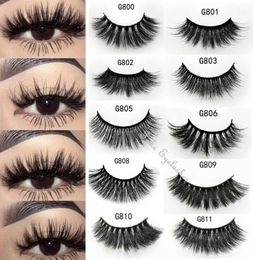 5 Pairs 3D Fake Eyelashes Long Thick Natural False Eye Lashes Set Mink Makeup5335771