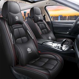 Car Seat Covers Universal Pu Leather Car Seat Cover for Audi q2 BMW F40 Opel Vectra c Alfa Romeo 147 Auto Accessories Interior Details Q231120