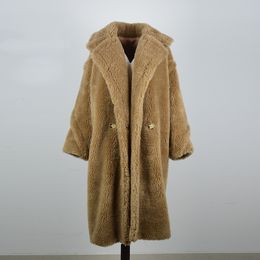Women's Fur Faux Coat Women Winter Super Warm 100 Wool Outwear Teddy Bear Icon rf0166 231118