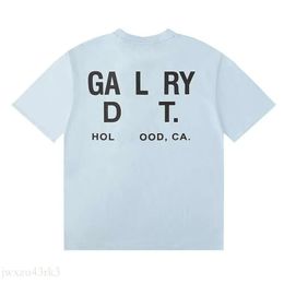 Men's T-Shirts Designer Gaeryes T Shirt Ange Brand Net Red Retro Gaerys Depts Men And Women Short-Seeved Gaiee Printed Refective 6983