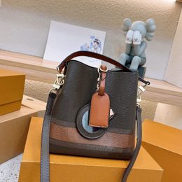 bucket bag designer bag crossbody bag luxury bag Women Shoulder Bags Fashion Classic brown flower handbag with dust bag 231215
