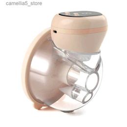 Breastpumps Hand Free Electric Breast Pump Wearable Breast Pump Breastfeeding Milk Collector Automatic Milker Extractor USB Rechargable Q231120