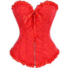 Women's Shapers Plus Size Women 's Body Shapewear Sexy Shaper Costumes Jacquard Victorian Corselet Push Up Corset And Bustier