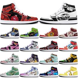 DIY classics new Customised basketball shoes 1s sports outdoor for men women antiskid anime comfortable Versatile figure sneakers 36-48 459443