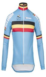 2018 Belgium Pro team Winter Fleece Cycling Windproof Windjacket Thermal mtb Biking Coat mens warm up jacket3848706