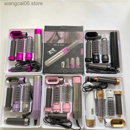 Electric Hair Dryer Five in one hot air comb automatic curling stick curling straight dual-purpose hairdressing modeling comb electric hair dryer hair comb T231120