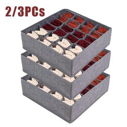 Storage Boxes Bins 1 Set Socks Underwear Organizers Box Wardrobe Organizer Divider for Bra Closet Drawer 230419