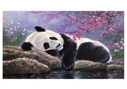 Kit punto croce pittura diamante fai da te Animali diamante ricamo Bella panda Immagine di strass Trapano completo Mosaico Pattern4441468