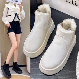 Boots Winter Women Snow Boots Plush Warm Non Slip Waterproof Ladies Flats Sneakers Casual Slip on Female Ankle Boots Botas Mujer 231118