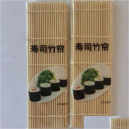 Sushi Tools Latest 1 Piece Of Curtain Roll Pad Spoon Diy Onion Rice Kitchen Cooking Accessories Bamboo Making Handcrafted White Drop D Dhluu