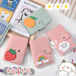 Card Holders 26 Bits Women Holder Wallet Cute Cartoon PU Leather Case School Men Credit Passport Bag ID