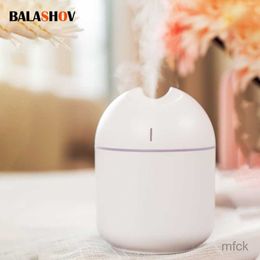 Humidifiers 250ML Mini Air Humidifier Essential Oil Diffuser USB LED Lamp For Home Office Car Aroma Diffuser Anion Mist Maker Car Purifier