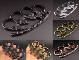 Finger Baigujing Four Metal Fist Clasp Ring Defence Designer Knuckle Copper Tiger M8y96948174