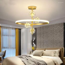 Chandeliers Lustre Stars Ceiling Light Led Chandelier Black&Gold Cring For Bedroom Living Room Dining Kitchen Island