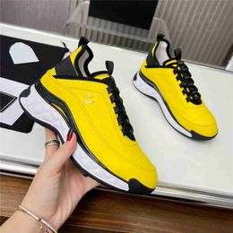 Chanells Women Chaannel Chanellies Leather Fashionable Luxury Men Design Bowling Shoes Canvas Letter Casual Outdoor Sports Running Shoes 012-04