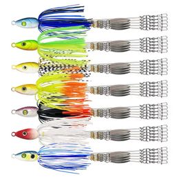 Wholesale Alabama fishing Group glitter Group Tapping Luya Bait silicone silk soft bait pin glitter