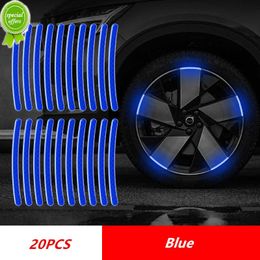 Car Wheel Hub Reflective Stripes Door Safety Opening Warning Sticker Tape Auto Rear Warning Reflective Tape Car Accessories