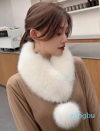 for channel winter ccity holiday Designer soft Imitation women fox Valentines fur headband scarf Ring