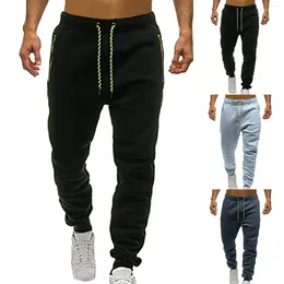 Men's Pants Male Solid Color Sports Lace Up Casual Indoor Boy