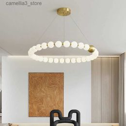 Ceiling Lights All Copper Post-Modern Household Living Room Chandelier Modern Minimalist Light Luxury Creative Personality Net Red Childrens Q231120