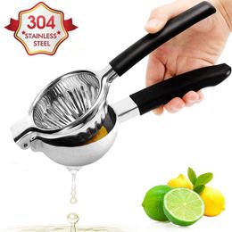 Fruit Vegetable Tools Stainless Steel Lemon Fruits Squeezer Multifunction Orange Juicer Manual Juice Squeezer Hand Pressure Juicer Kitchen Fruit Tools 230419