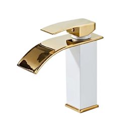 Kitchen Faucets Copper Gold Single Cold Sink Faucet Bathroom Counter Basin And Accessories 231118