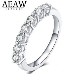 Solitaire Ring 0.7ctw 3mm DF Round Cut Engagement Wedding Lab Grown Diamond Band Ring Sterling Silver for Women 230419