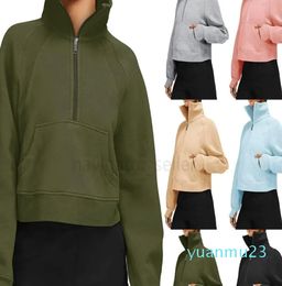 Hoodies Exercise Wool Yoga Outfit Fitness Wear Womens Training Sweat-shirt Sportswear Jackets Outdoor Casual Adult Running Long Sleeve