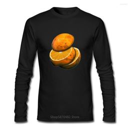 Men's T Shirts Mars Is Made Of Orange T-shirts For Male R Fruit Long Sleeves Mens Vintage Moon Tee Shirt Casual Autumn Tshirts