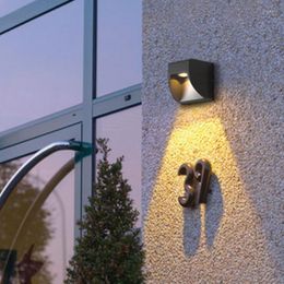 Wall Lamps Outdoor Lamp Waterproof Double-headed Exterior Up And Down Spotlight Villa Courtyard Washer Balcony