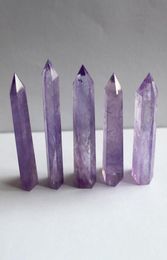 Natural Purples Crystals Quartz Tower Point Purple Obelisk Wand Healing Crystal 5cm 6cm 7cm3964154