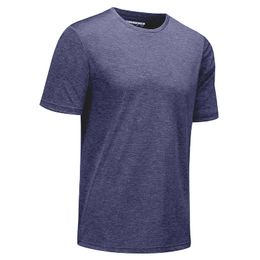 Men's T-Shirts CRYSULLY Summer Running T-shirts Men Casual Short Sleeve T shirts Lightweight Quick Dry Gym Fitness Athletic Workout T-shirt 230420