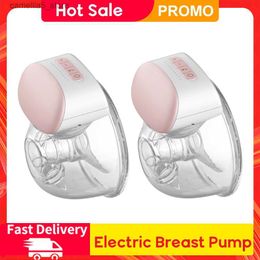 Breastpumps Wearable Electric Breast Pump Portable Wearable Breast Cup 8oz BPA-free 3 Modes 10 Suction Levels Breastfeed Milk Extractor Q231120