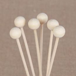 Rattan 50pcs/lot Wood Ball For Fragrance Diffuser Aromatherapy Rattan Reed Sticks DIY Home Decoration 230420