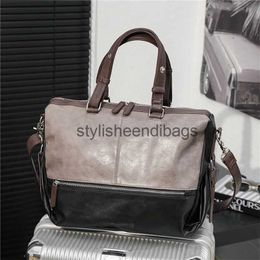 Briefcases New PU Leater Messenger Bag Mens Briefcase Office Business Computer Bagsstylisheendibags