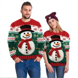 Men s Sweaters Men Women Ugly Christmas Tree 3D Printed Red Xmas Pullovers Tops Clothes Couples Party Festival Sweatshirts 231120