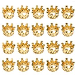 Wall Clocks 20 Pcs Crown Ornament Exquisite Cooper Decors Jewellery Zircon Decorations Practical Adornments Copper