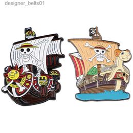 Pins Brooches Pirate Ships Pin Anime Enamel Pin Men Women's Brooch Backpack Badges Brooches for Clothing Badges Cool Jewellery Accessories GiftsL231120