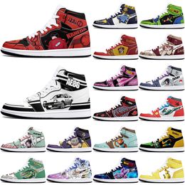 DIY classics new Customised basketball shoes 1s sports outdoor for men women antiskid anime comfortable Versatile figure sneakers 36-48 510502